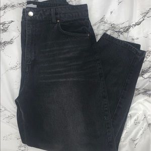 H&M Black Ankle High Rise Pants